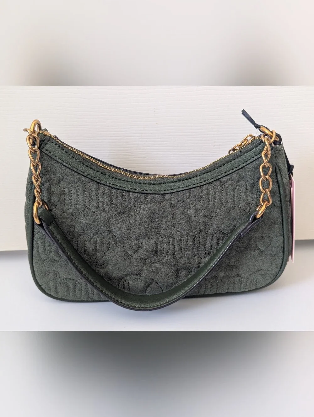 NEW JUICY COUTURE Totally Juicy Shoulder Bag Hobo in Super Greens